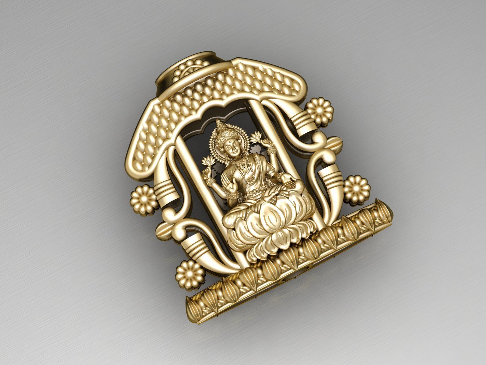 Laxmiji - God - Sculpture - Stl File - 3dm File - Print File 3D 3D print model_1