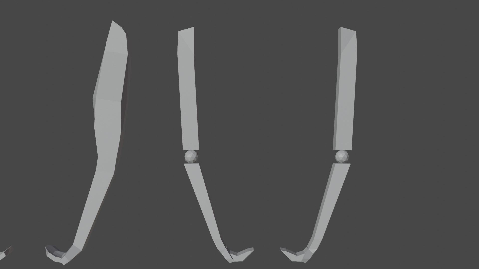 3 IN ONE LowPoly arms Pack ddiffrent level of low-poly arms Low-poly 3D model_4