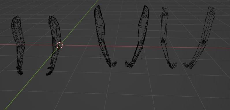 3 IN ONE LowPoly arms Pack ddiffrent level of low-poly arms Low-poly 3D model_10