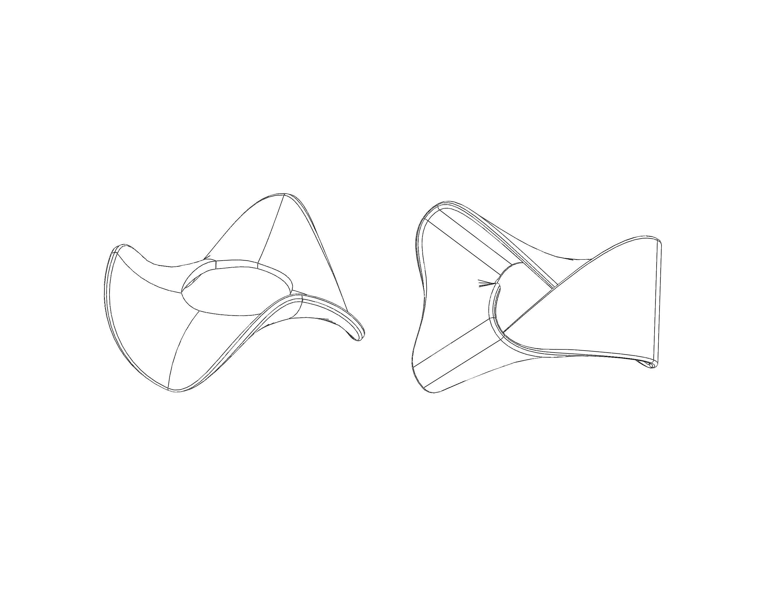 Moebius Shape Geometric Art 3D print model_10