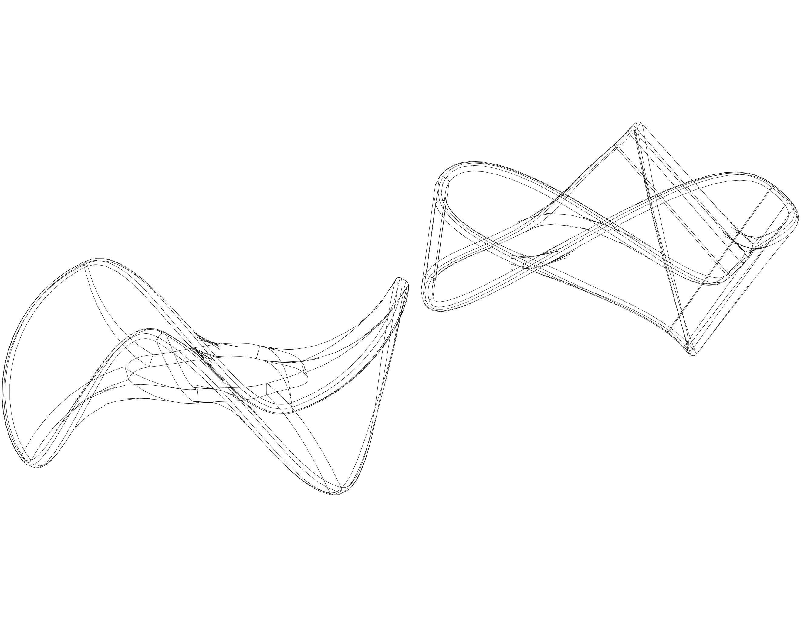Moebius Shape Geometric Art 3D print model_28