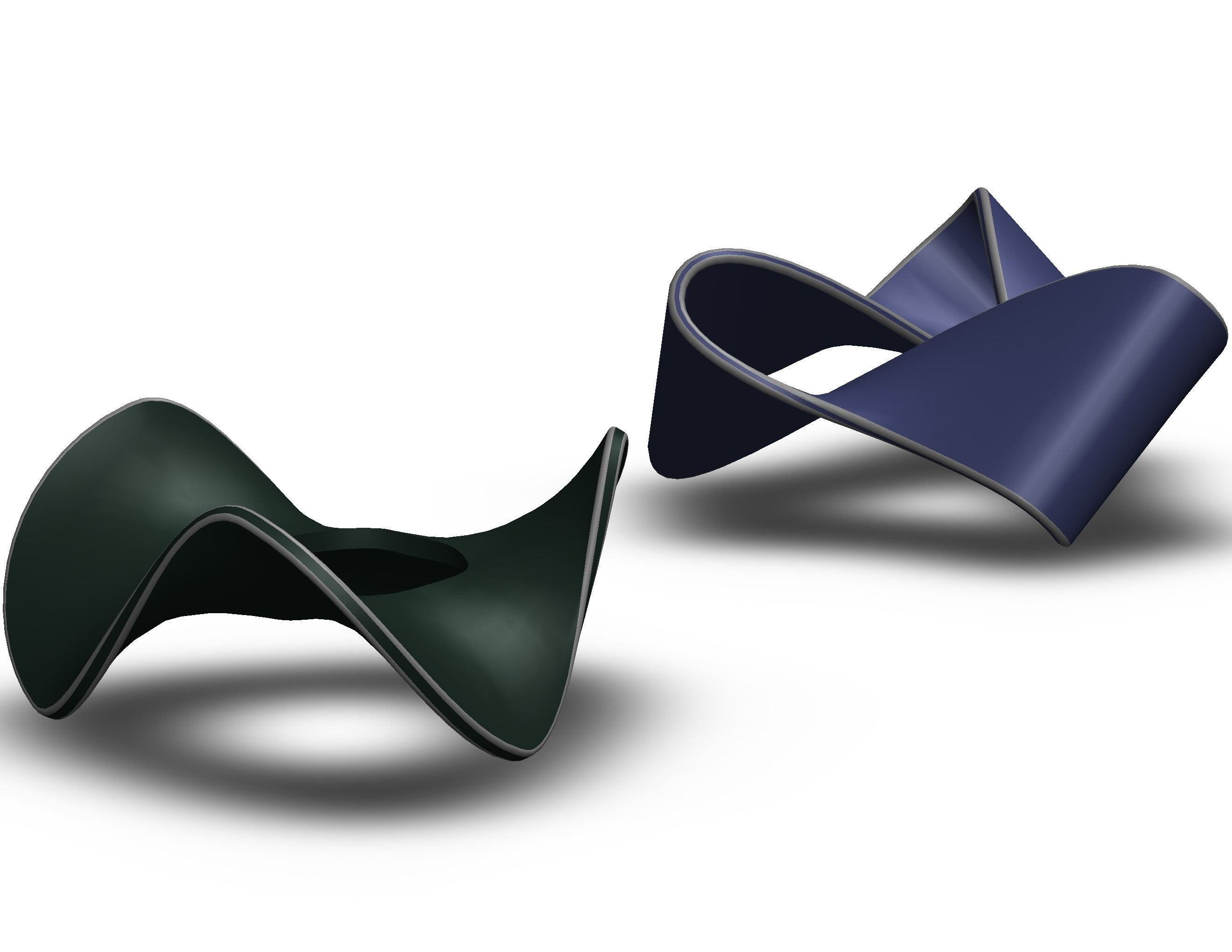 Moebius Shape Geometric Art 3D print model_29