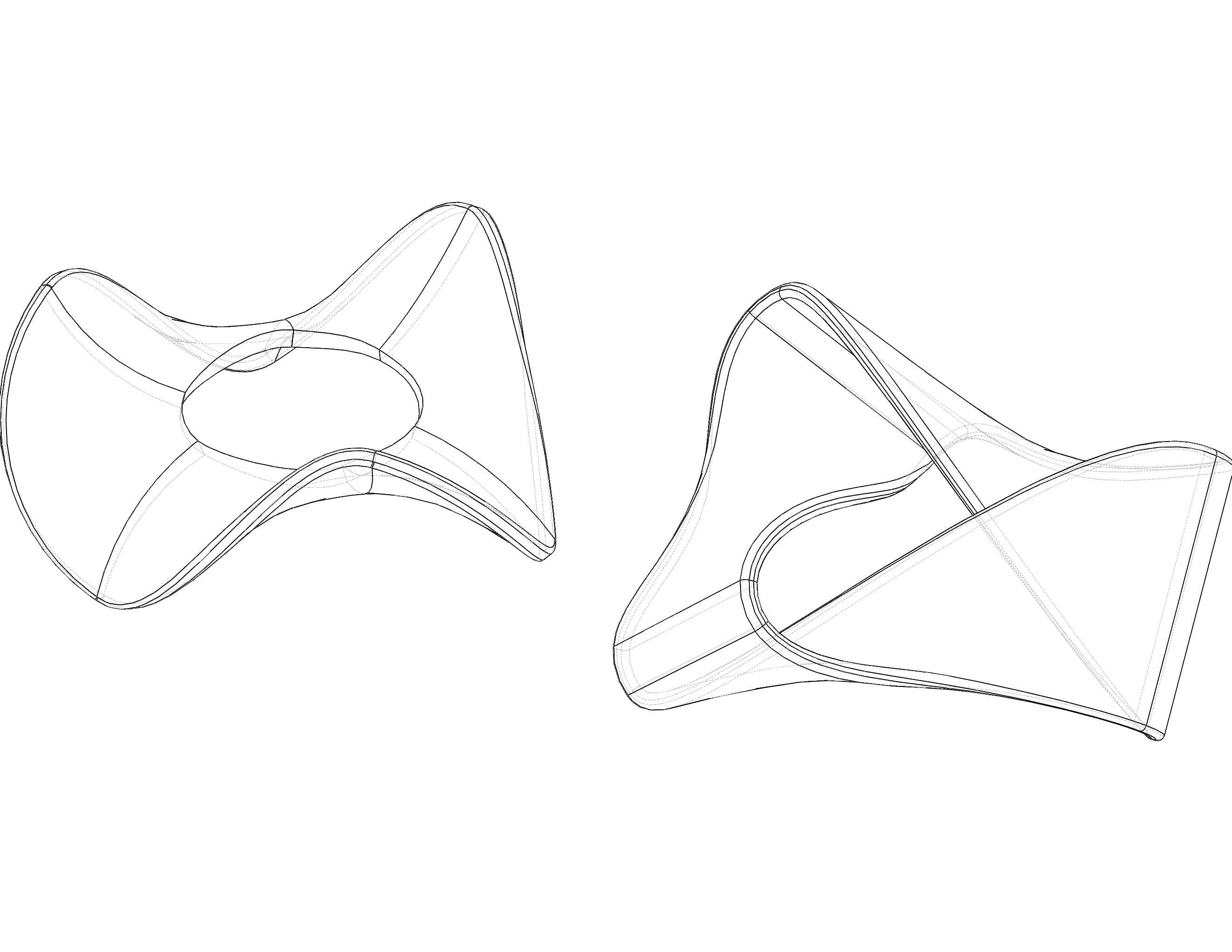 Moebius Shape Geometric Art 3D print model_7