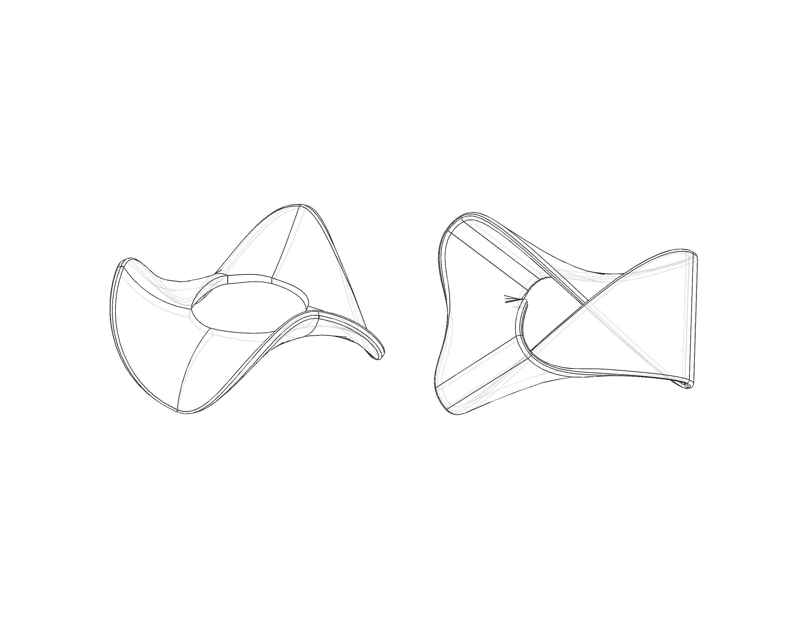 Moebius Shape Geometric Art 3D print model_11