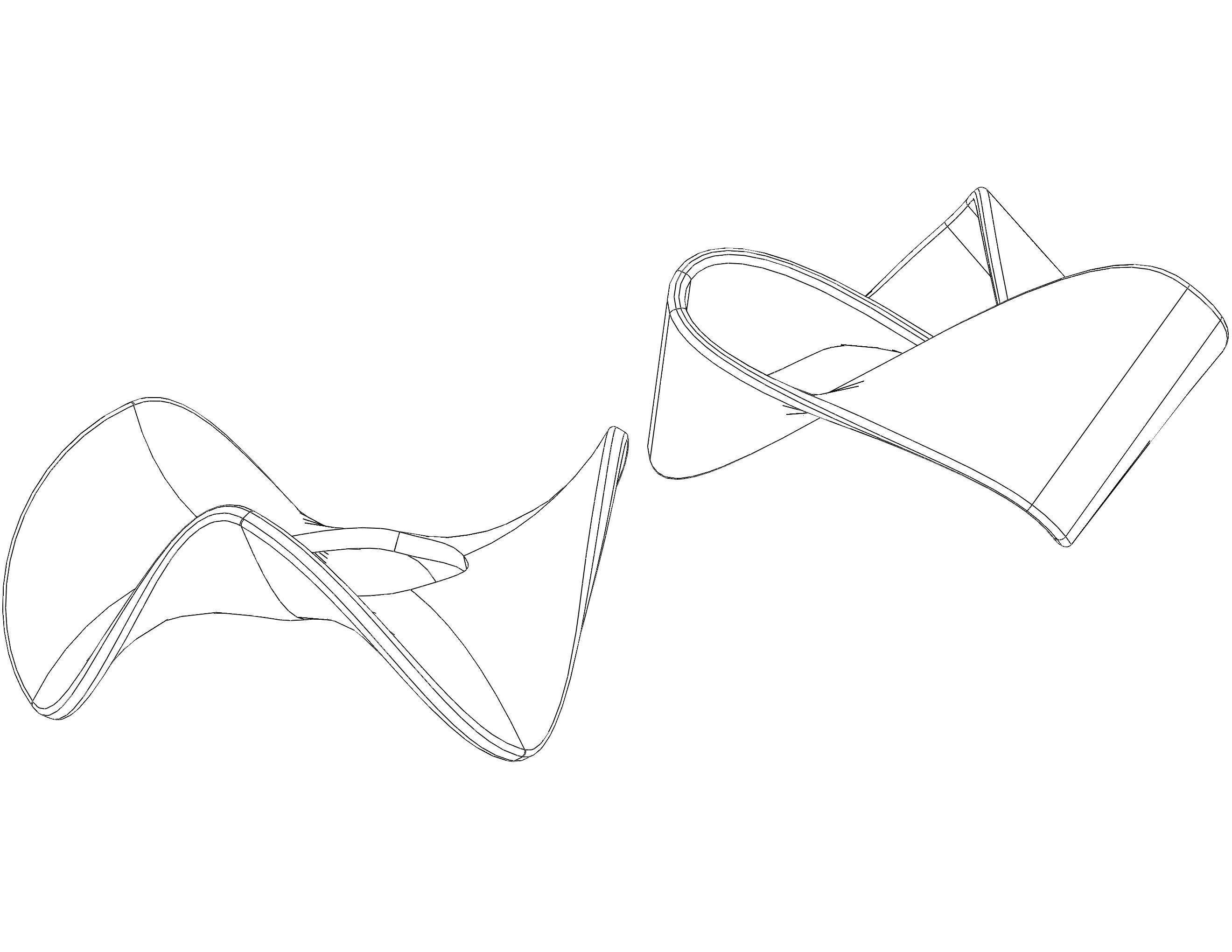 Moebius Shape Geometric Art 3D print model_26