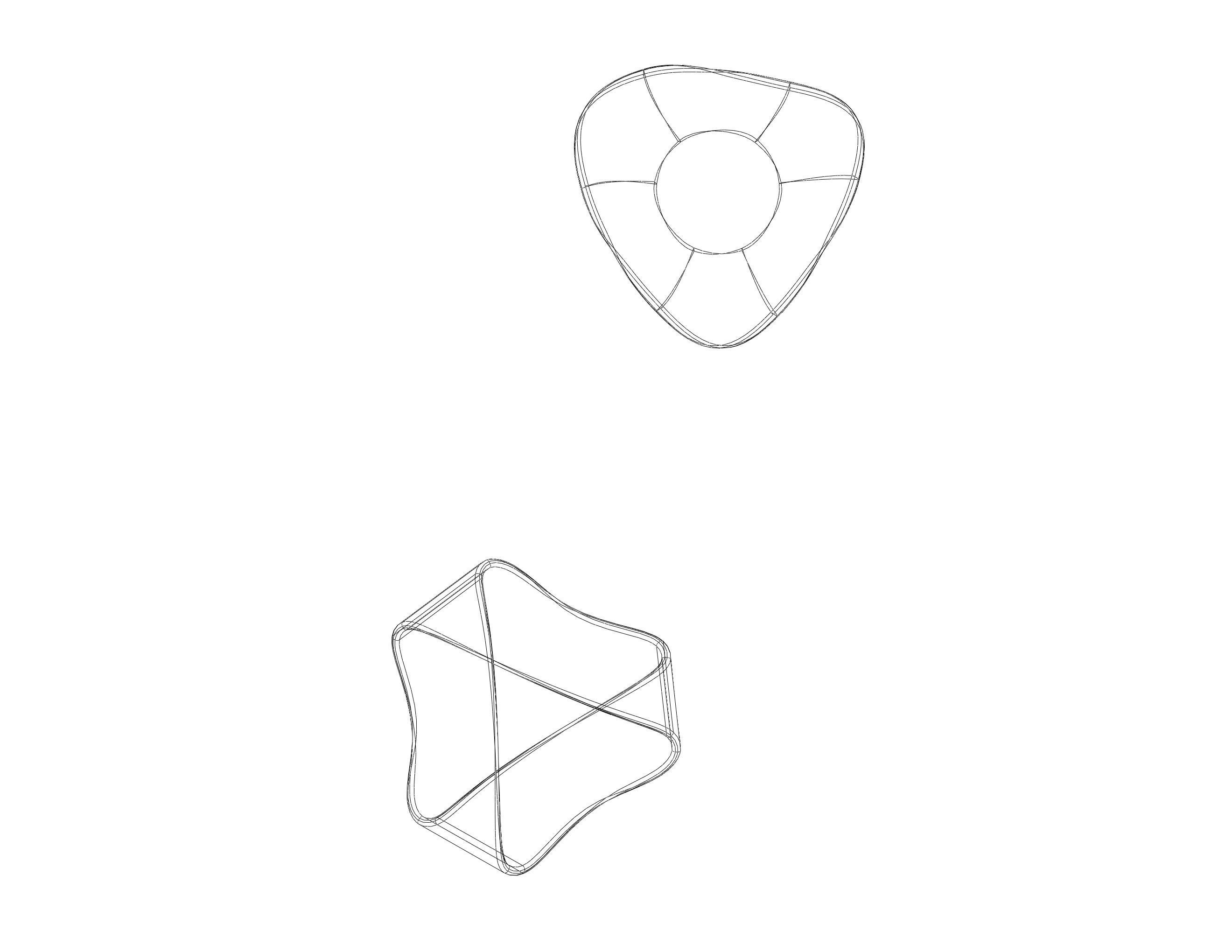 Moebius Shape Geometric Art 3D print model_40