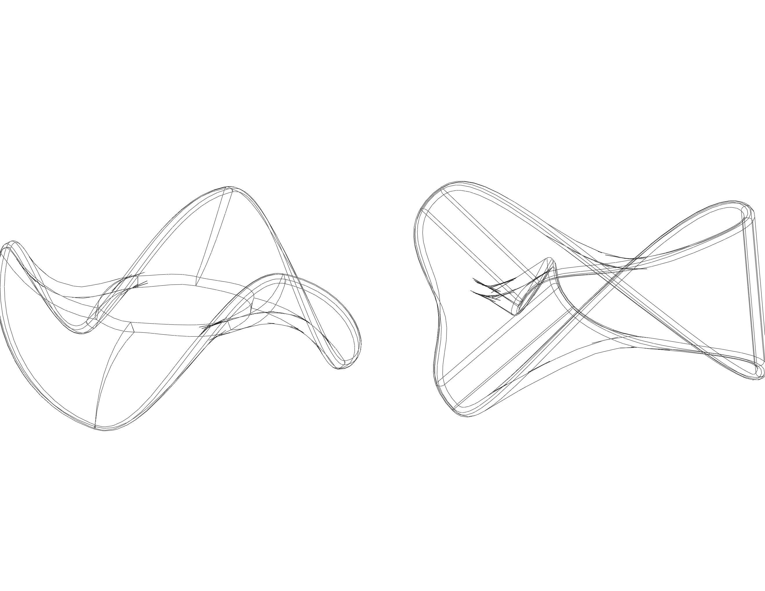 Moebius Shape Geometric Art 3D print model_4
