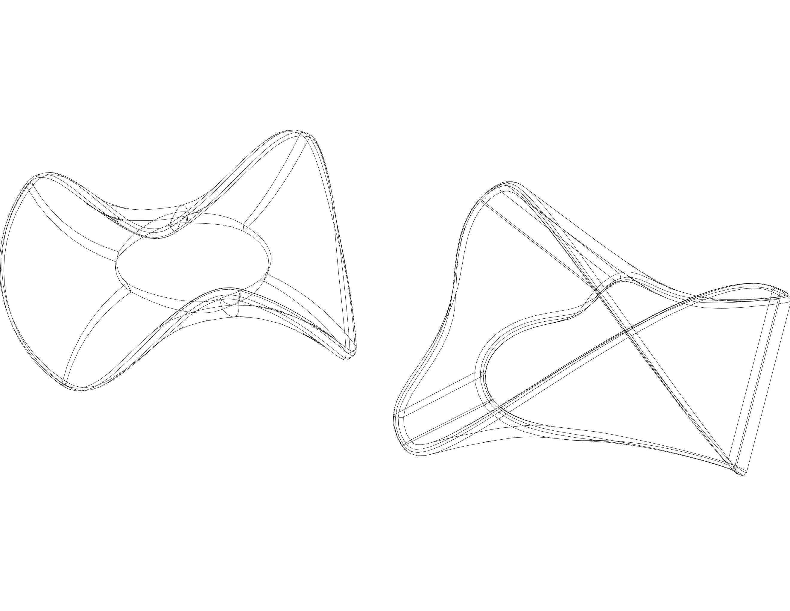 Moebius Shape Geometric Art 3D print model_8