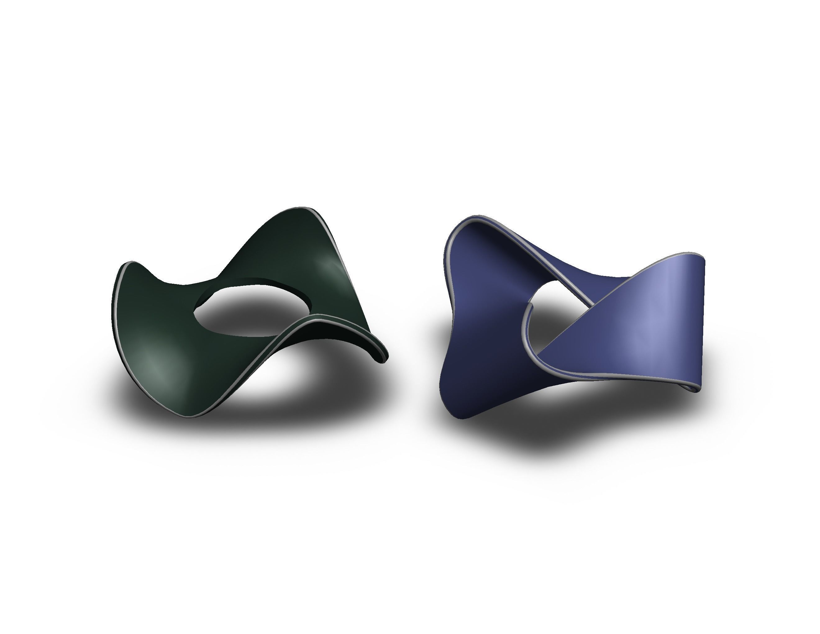 Moebius Shape Geometric Art 3D print model_13