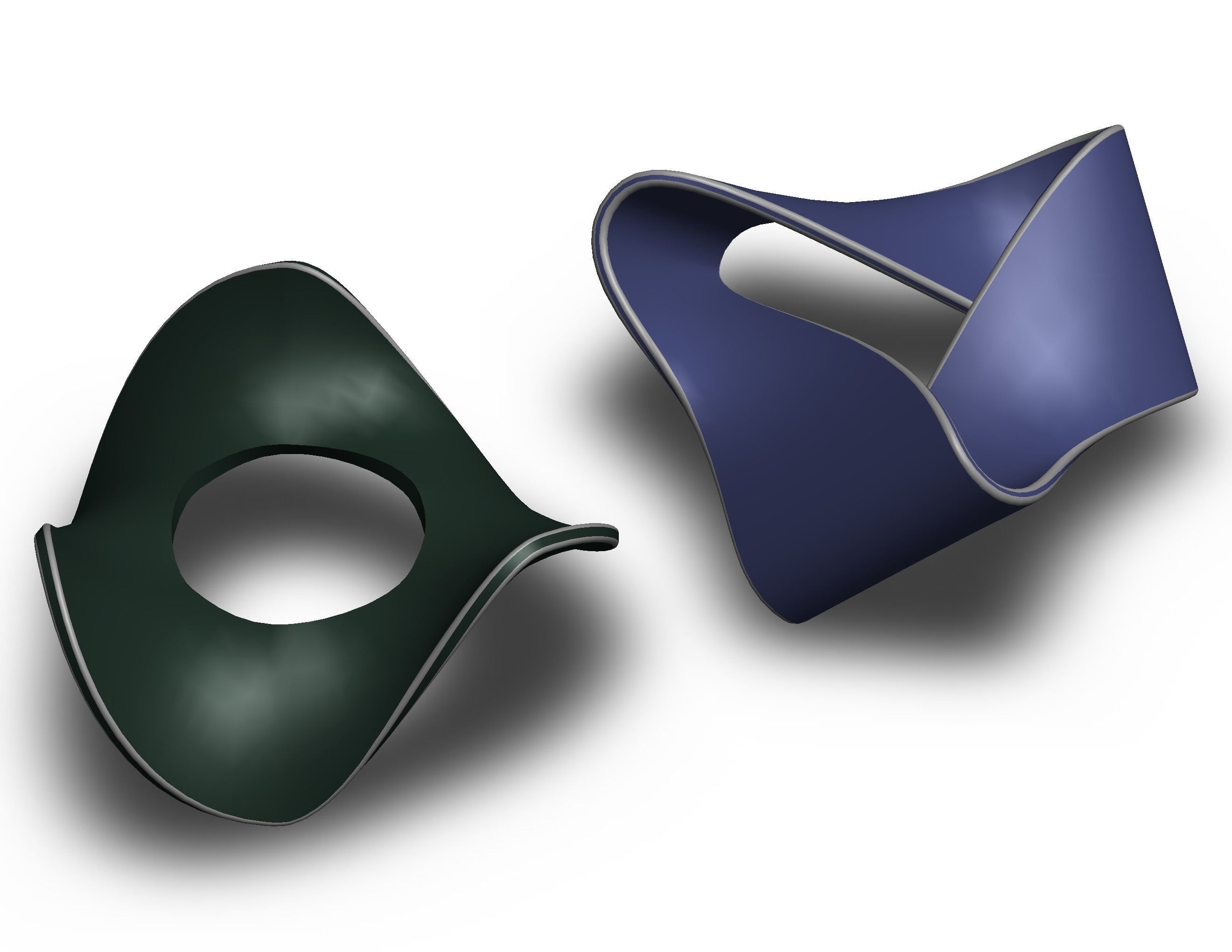 Moebius Shape Geometric Art 3D print model_21