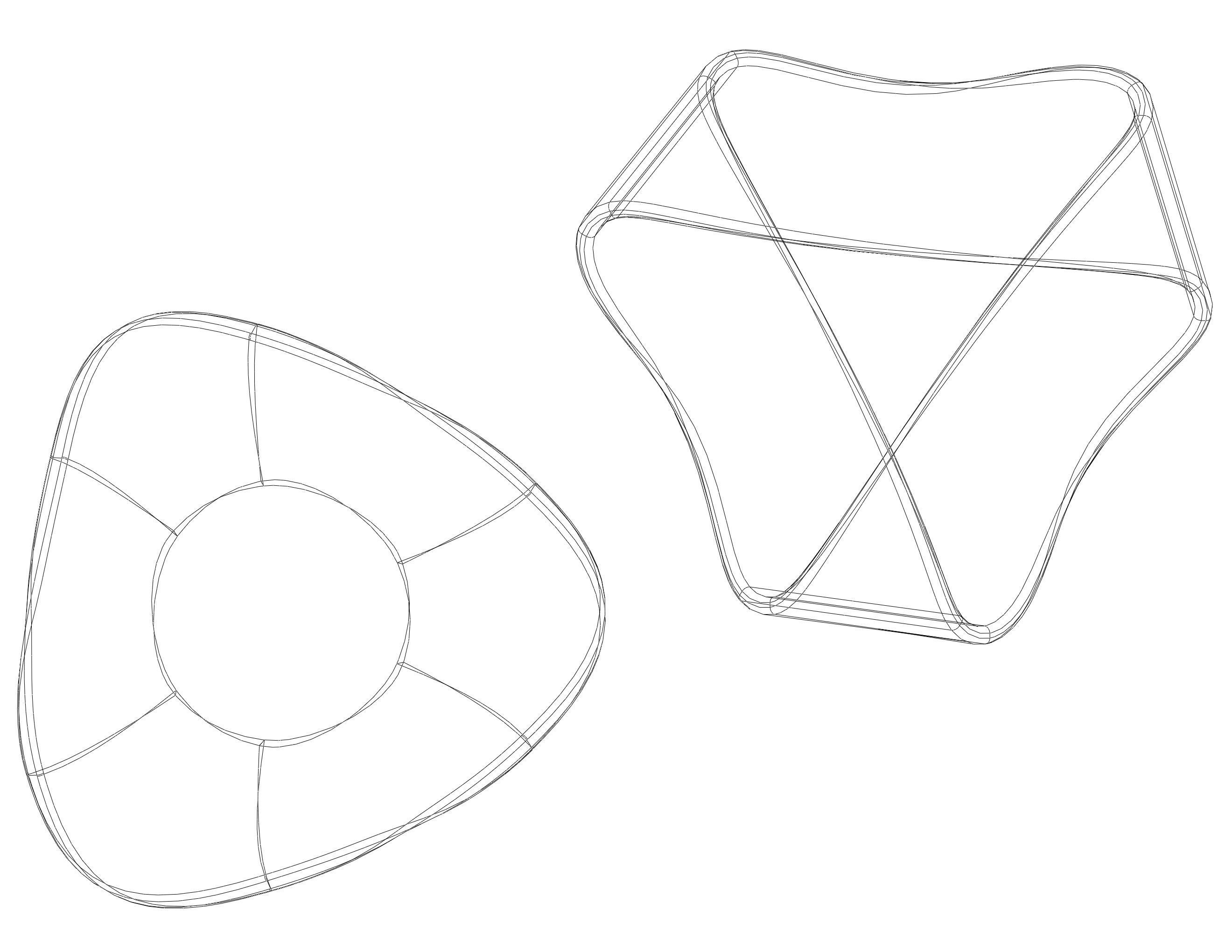 Moebius Shape Geometric Art 3D print model_16