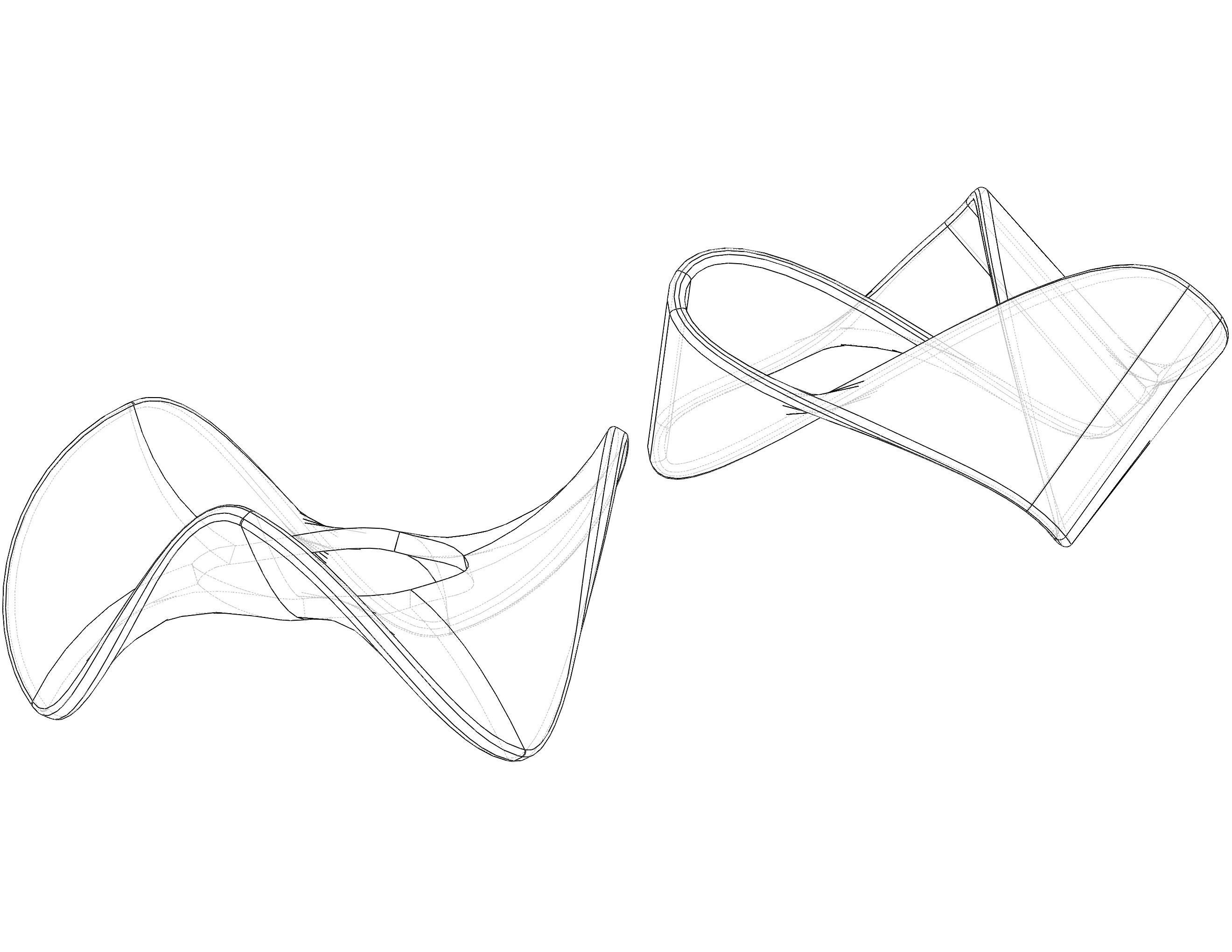 Moebius Shape Geometric Art 3D print model_27