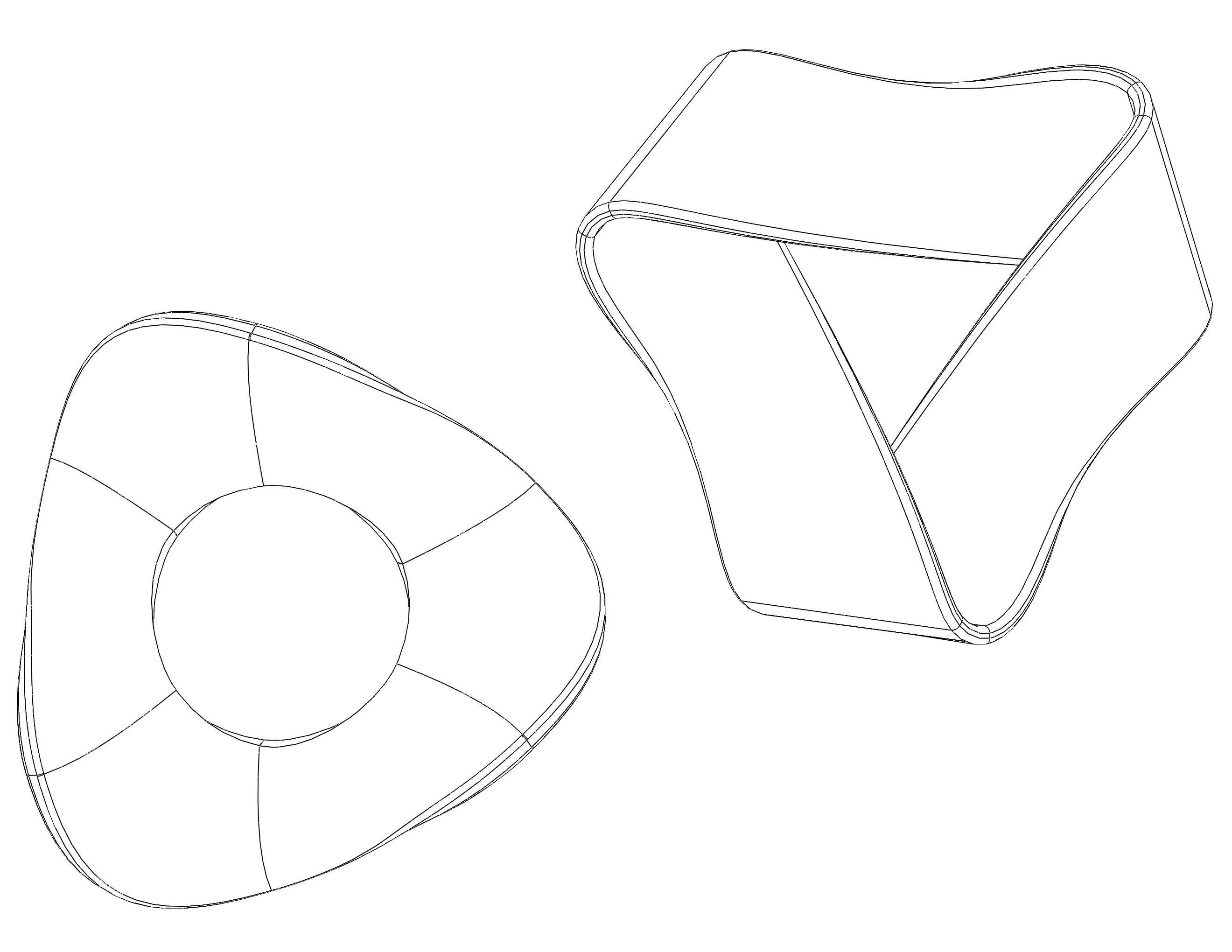 Moebius Shape Geometric Art 3D print model_14