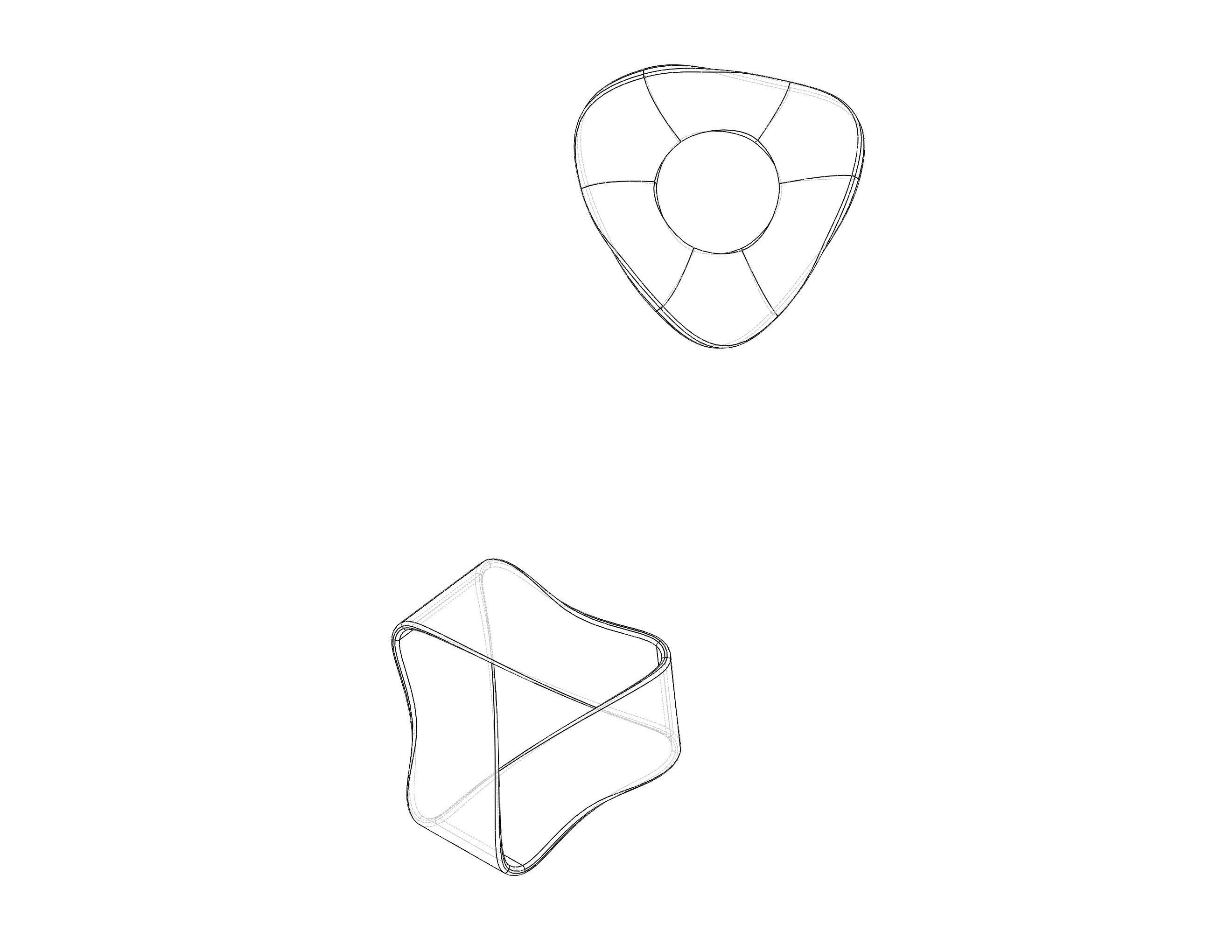 Moebius Shape Geometric Art 3D print model_39