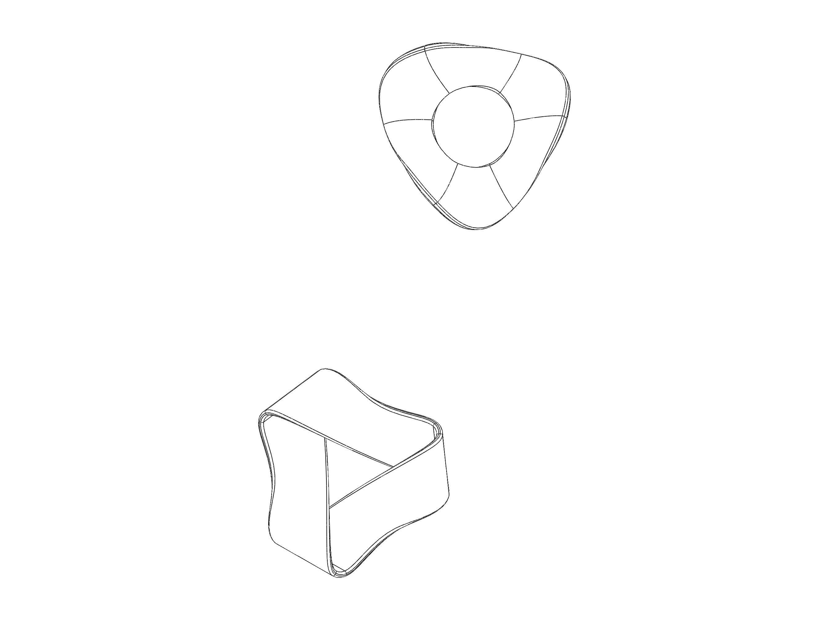 Moebius Shape Geometric Art 3D print model_38