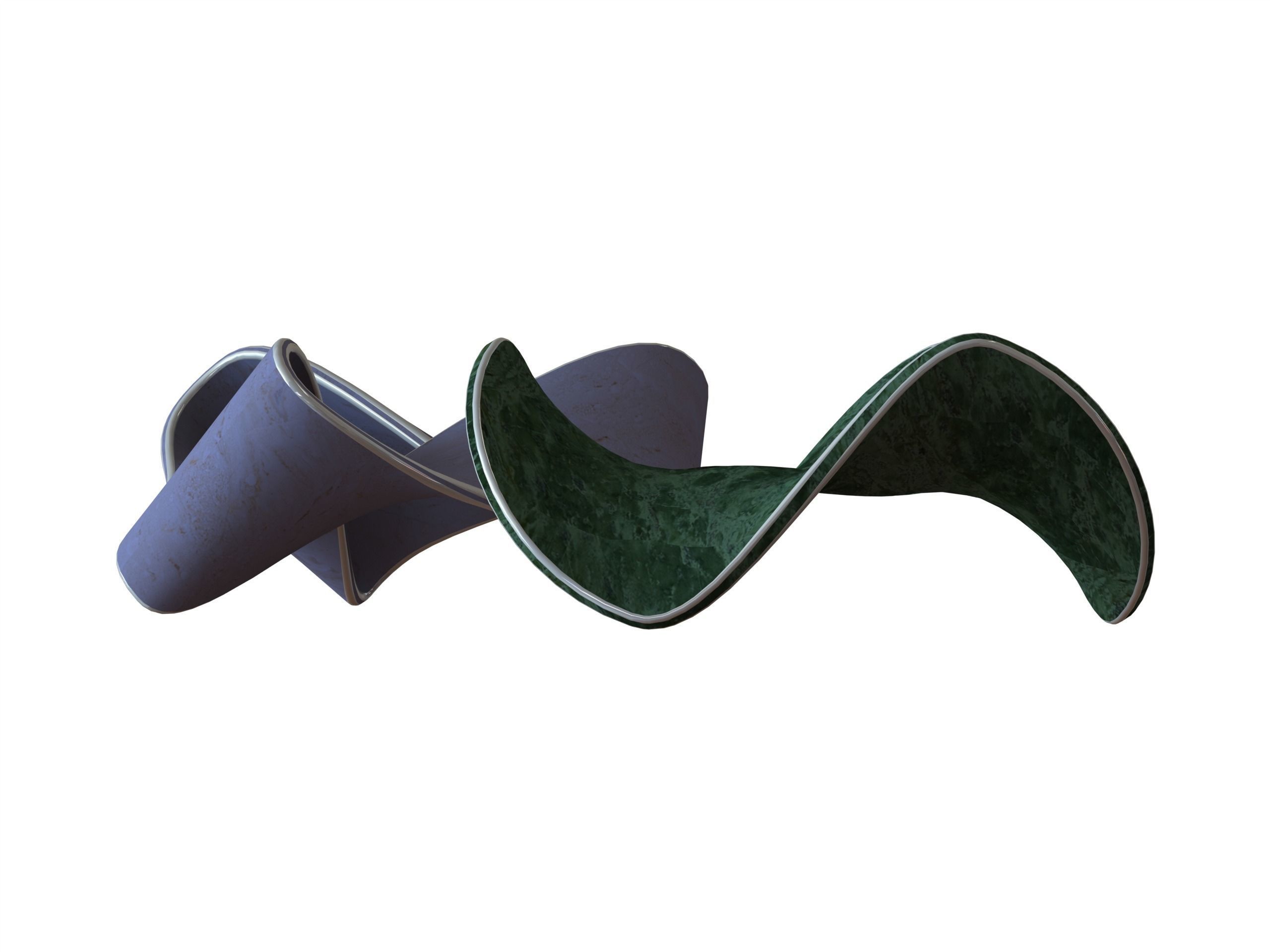 Moebius Shape Geometric Art 3D print model_1