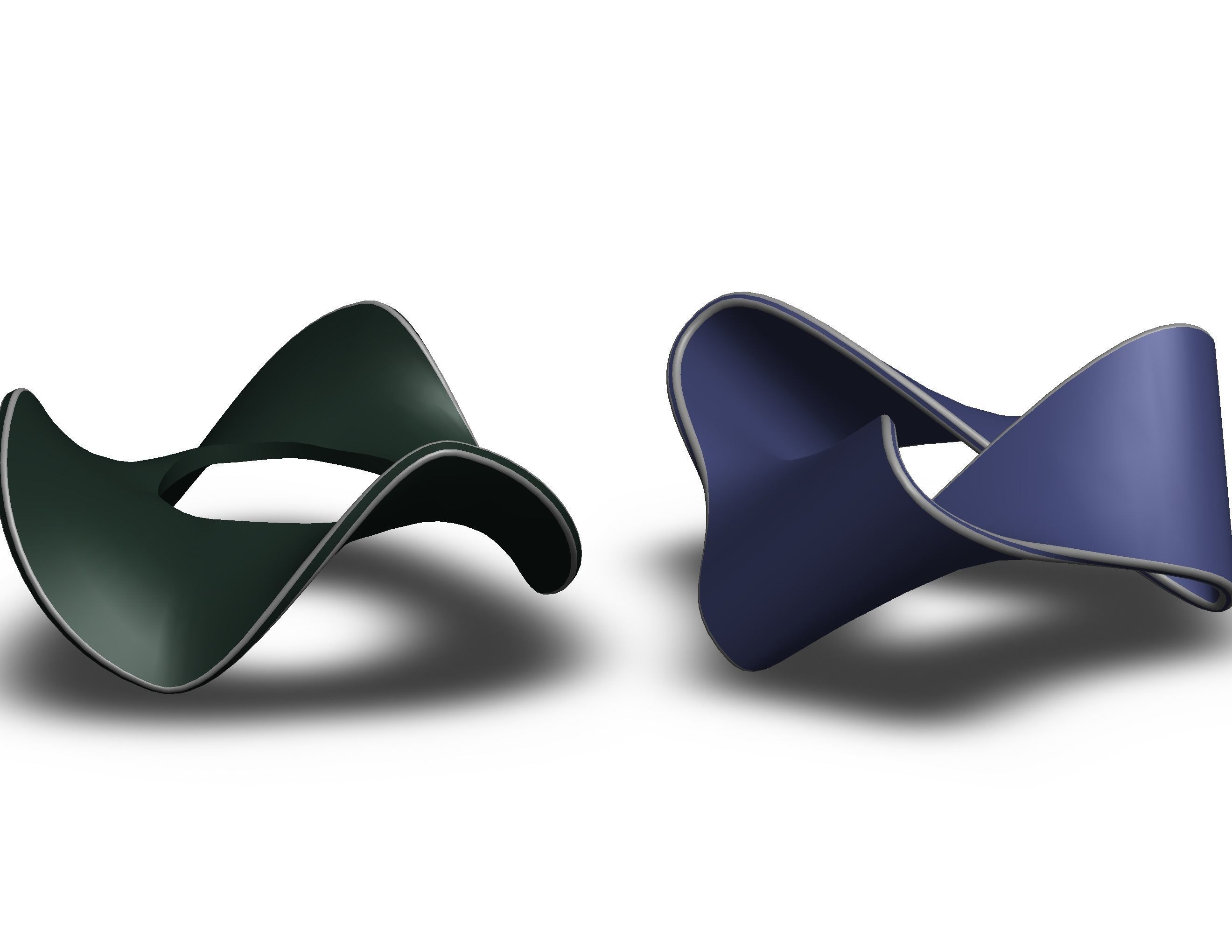 Moebius Shape Geometric Art 3D print model_5