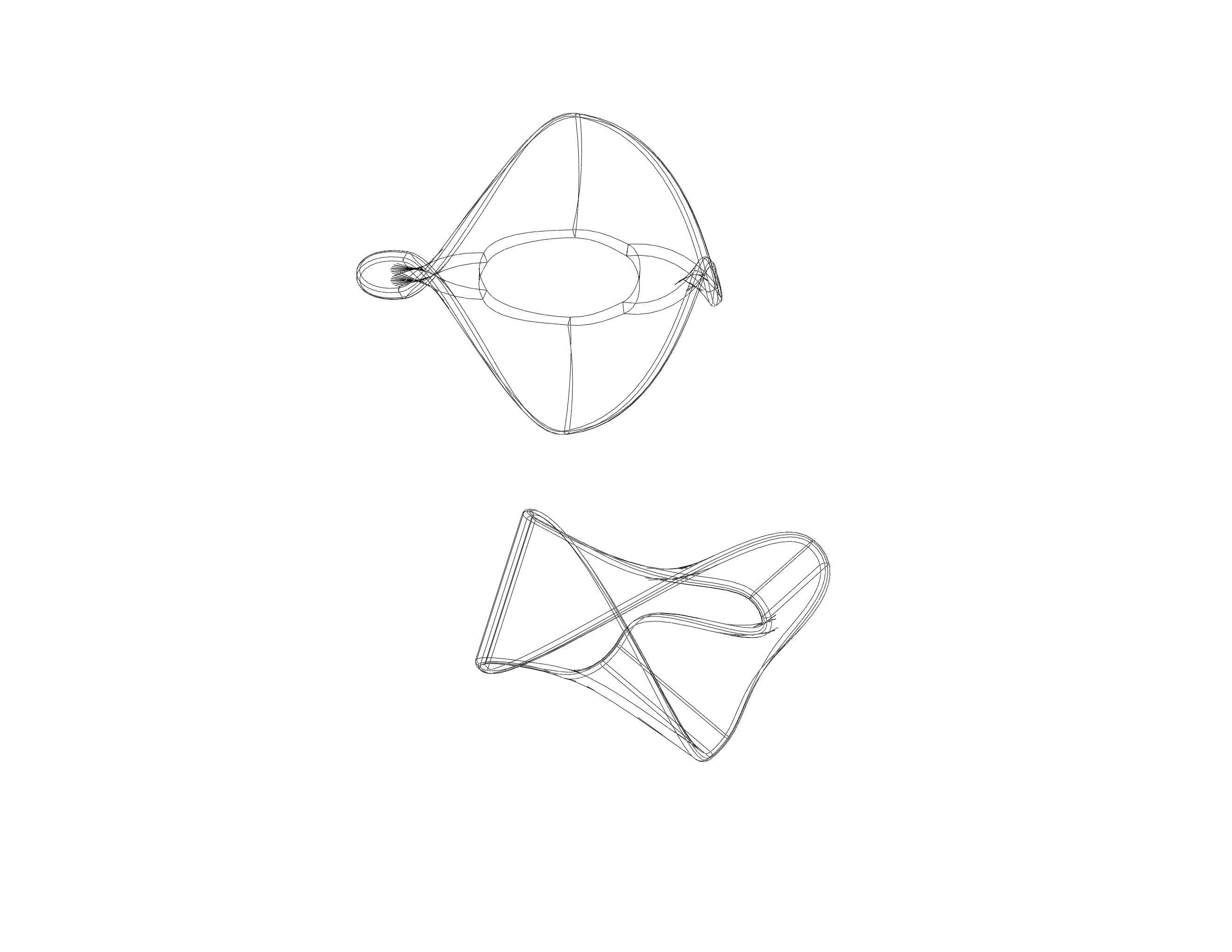 Moebius Shape Geometric Art 3D print model_36