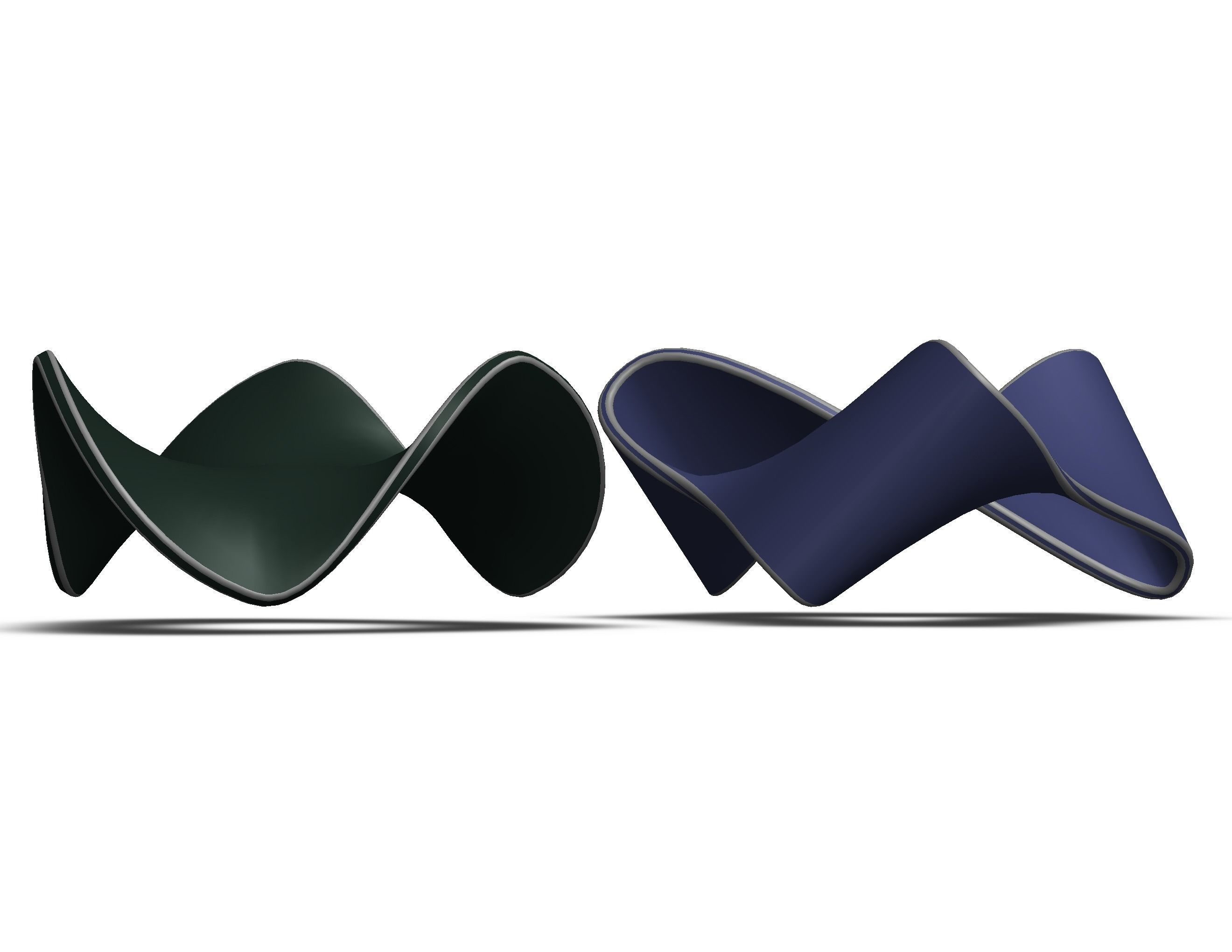Moebius Shape Geometric Art 3D print model_25