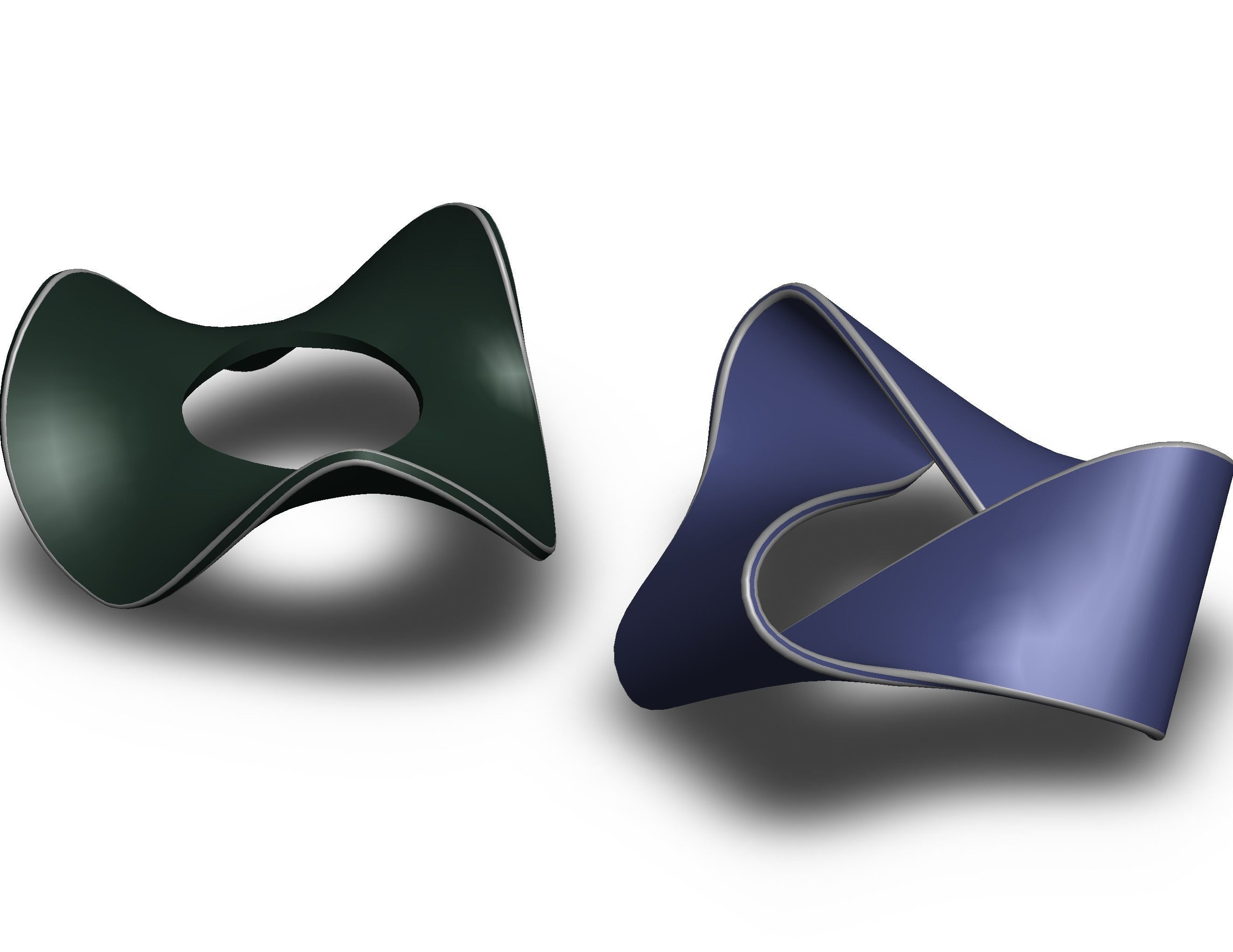 Moebius Shape Geometric Art 3D print model_9