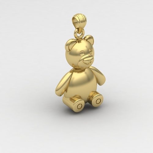 Teddy pendant 03  3D print model