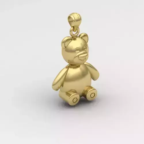 Teddy pendant 03  3D print model