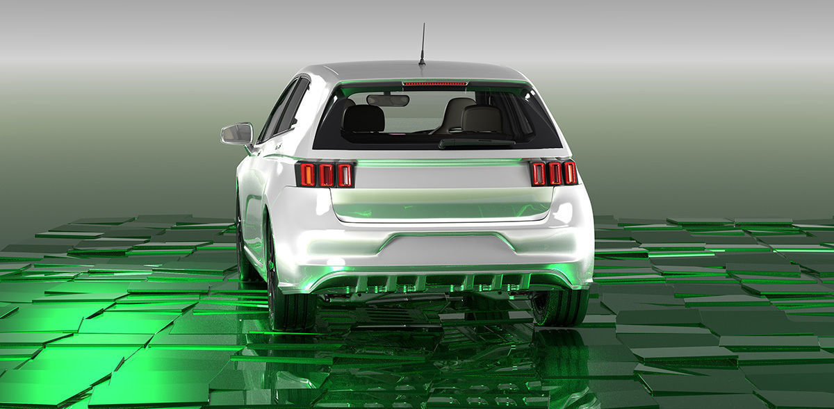 DOSCH 3D - CAR DETAILS - COMPACT ELECTRIC CAR 3D model_8