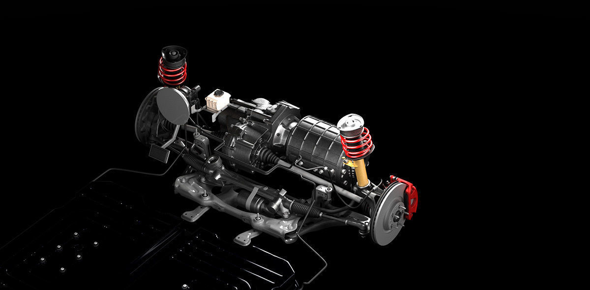 DOSCH 3D - CAR DETAILS - COMPACT ELECTRIC CAR 3D model_19