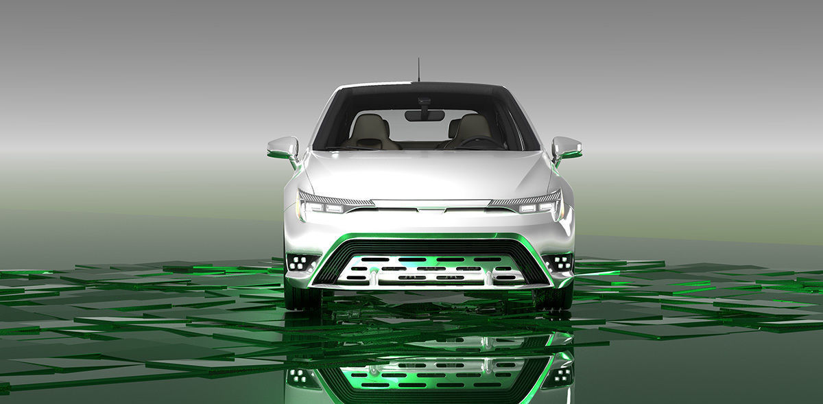 DOSCH 3D - CAR DETAILS - COMPACT ELECTRIC CAR 3D model_10