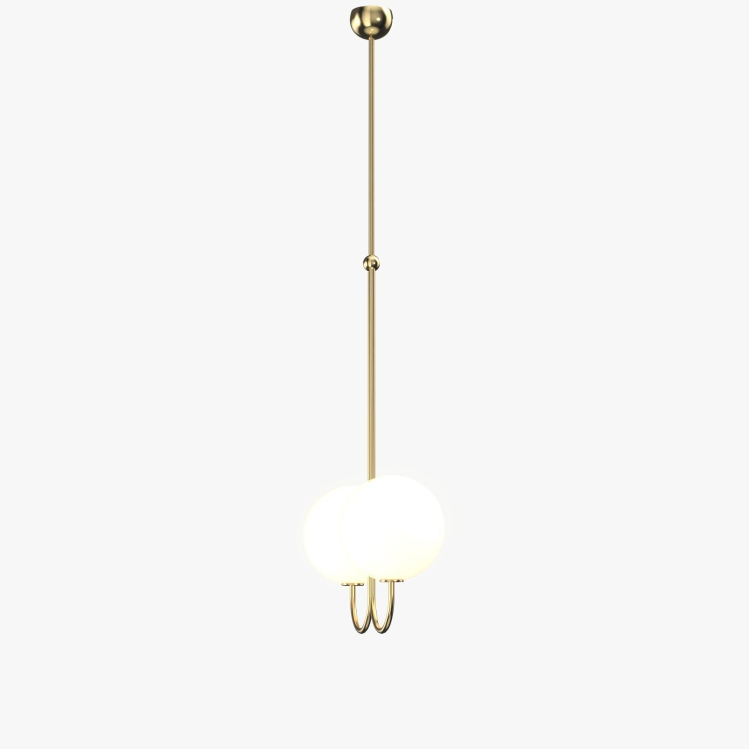 Double Angle Pendant PBR 3D model_1