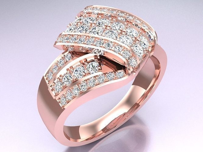 Diamond Ring - Womens Rings - N110253 3D print model