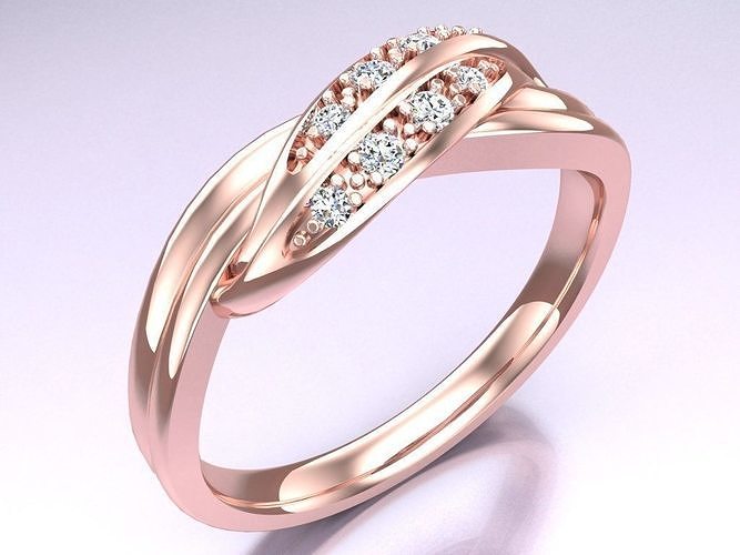 Diamond Ring - Womens Rings - N110305 3D print model