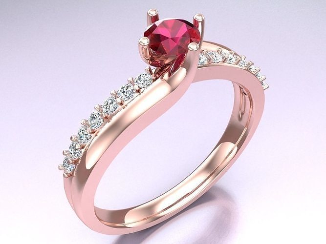 Diamond Ring - Womens Rings - N110320 3D print model