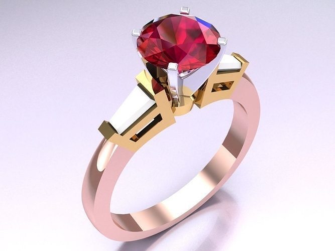 Diamond Ring - Womens Rings - N110418 3D print model