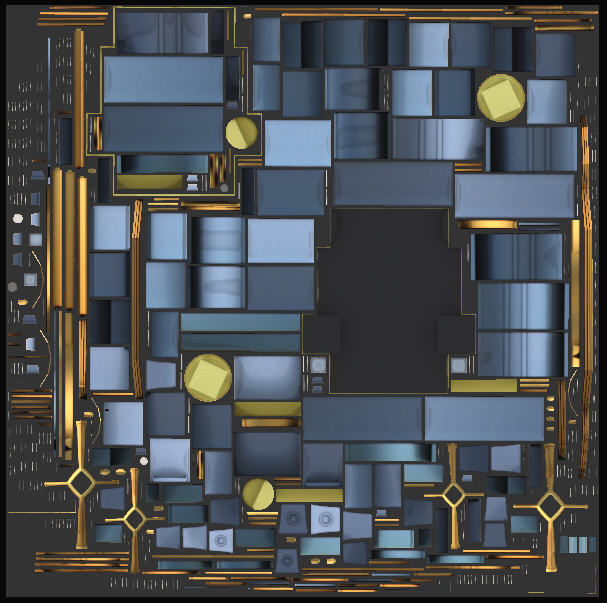 Model STYLIZED BUILDING Hotel - 1 3D model_4