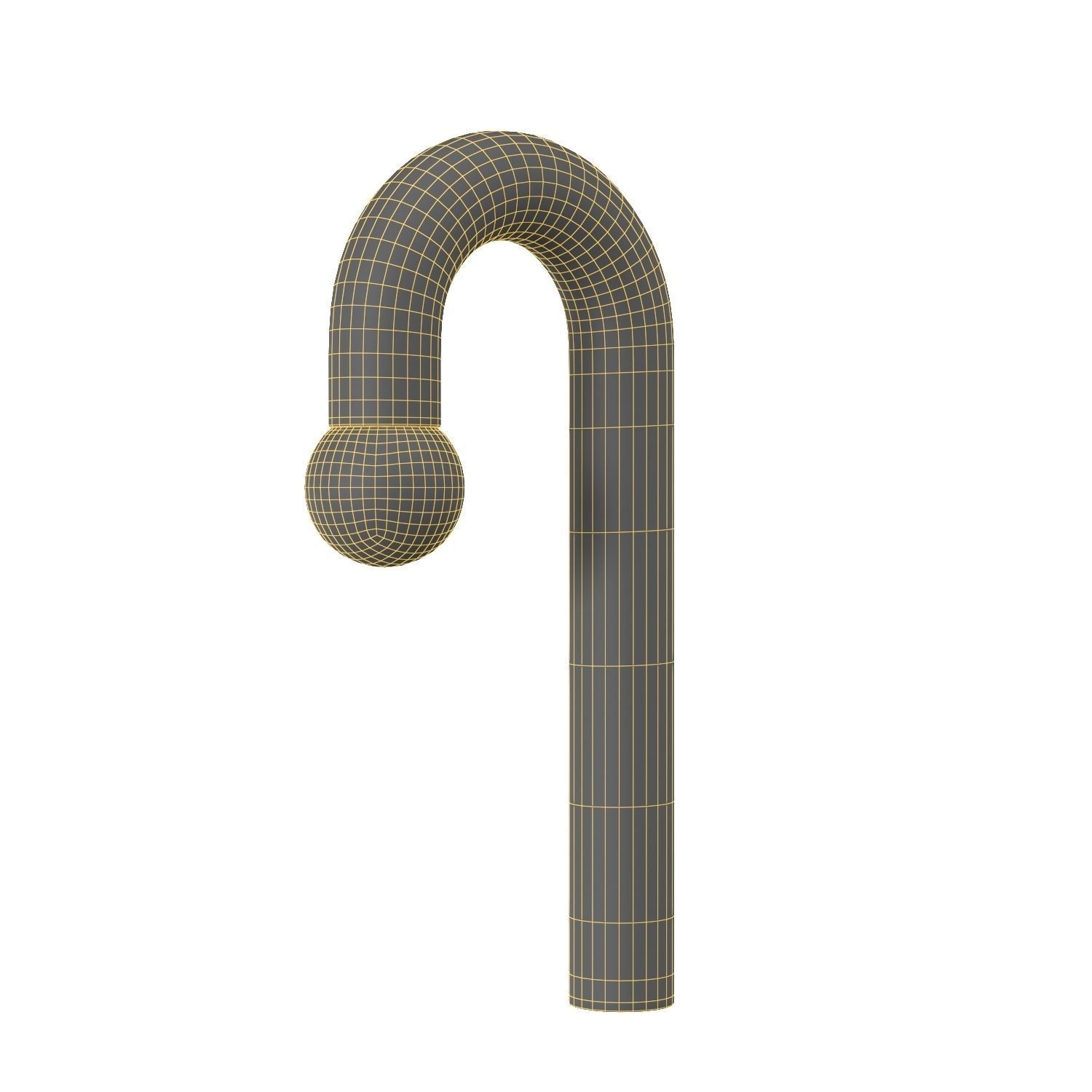 Potence Simple Poli PBR 3D model_5