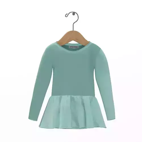 Thermal Long Sleeve Peplum Tee