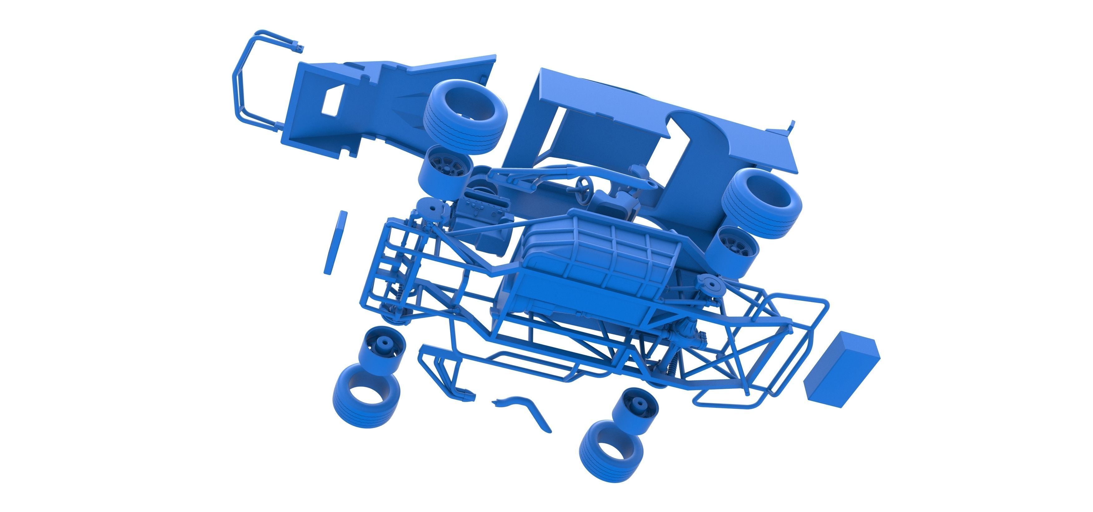 Asphalt Modified stock car Version 3 Scale 1 to 25 3D print model_57