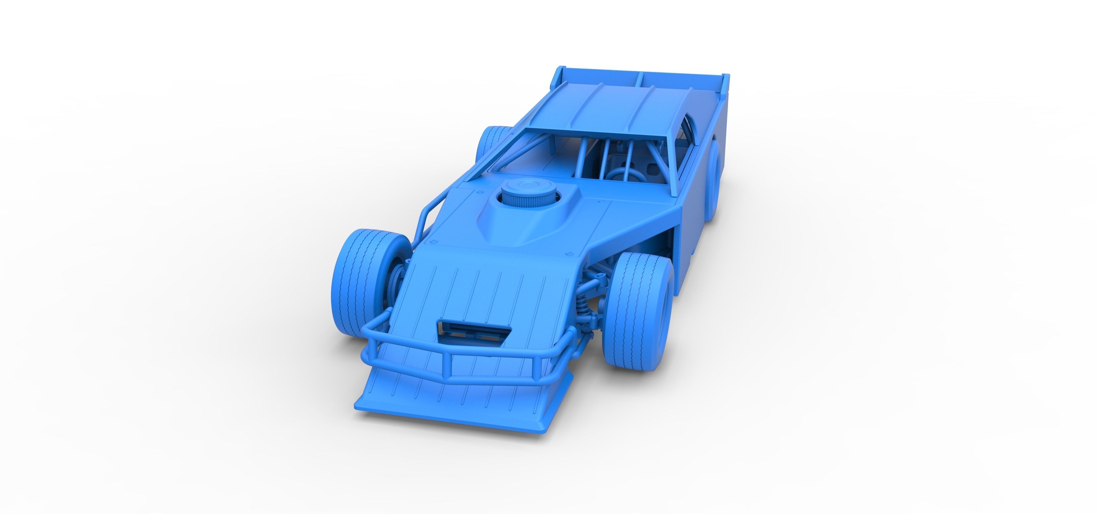 Asphalt Modified stock car Version 3 Scale 1 to 25 3D print model_32