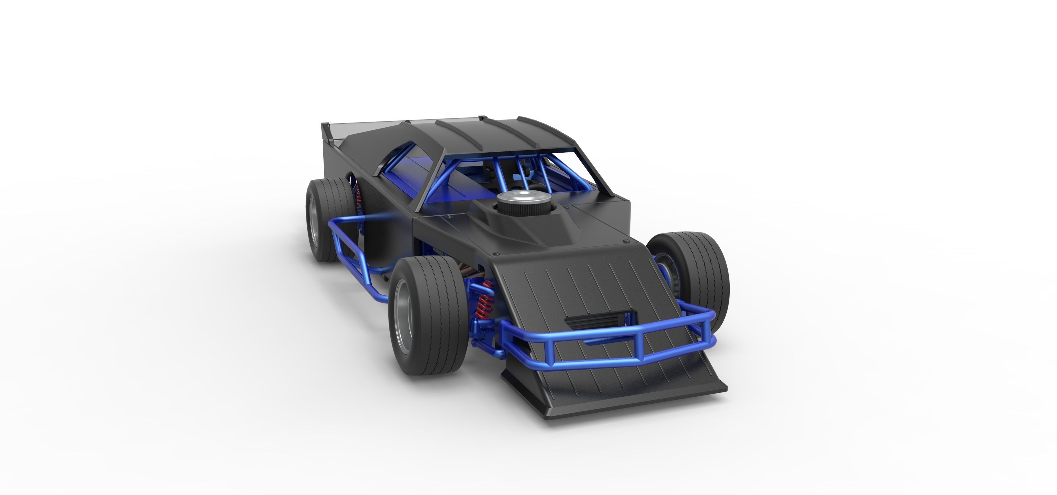 Asphalt Modified stock car Version 3 Scale 1 to 25 3D print model_26