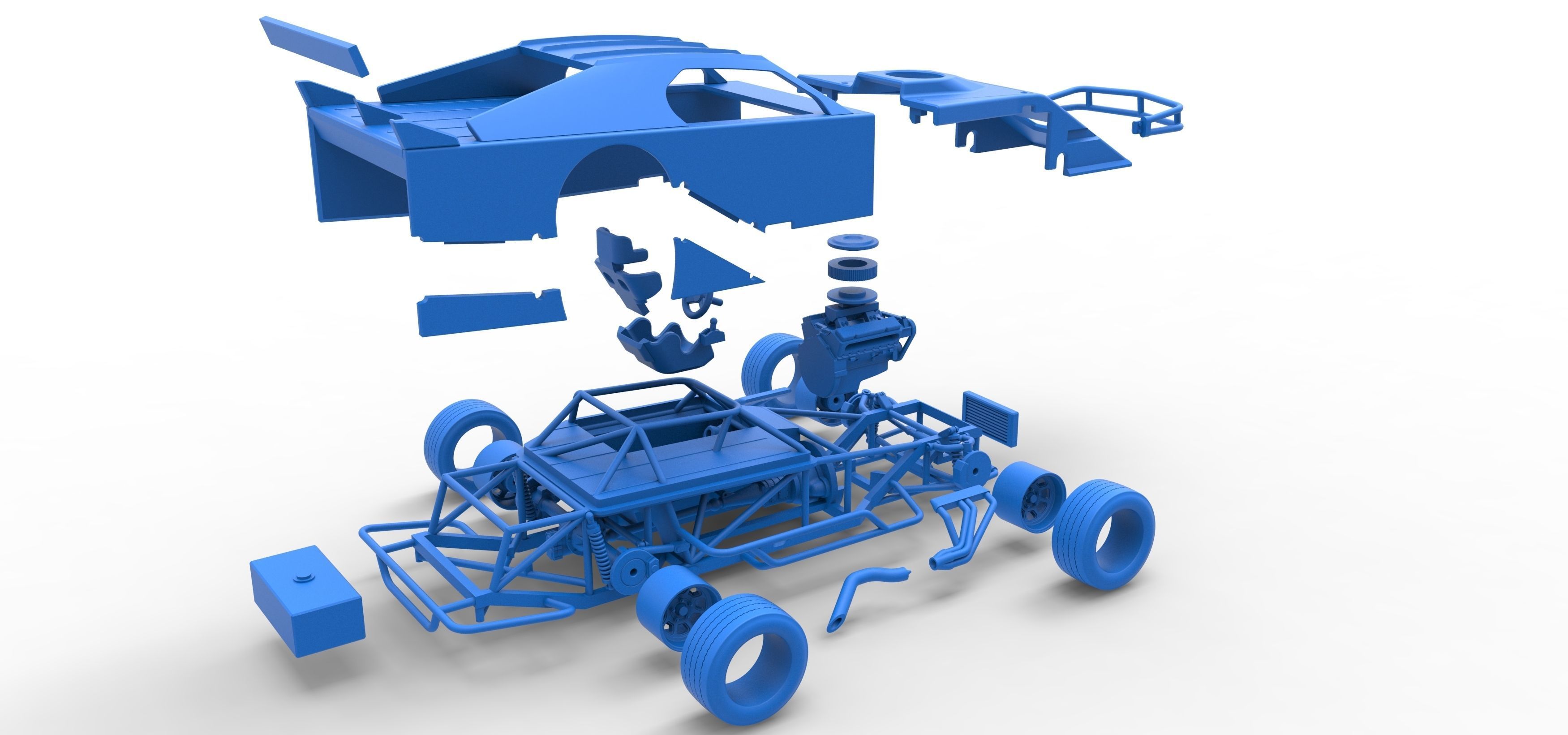 Asphalt Modified stock car Version 3 Scale 1 to 25 3D print model_63