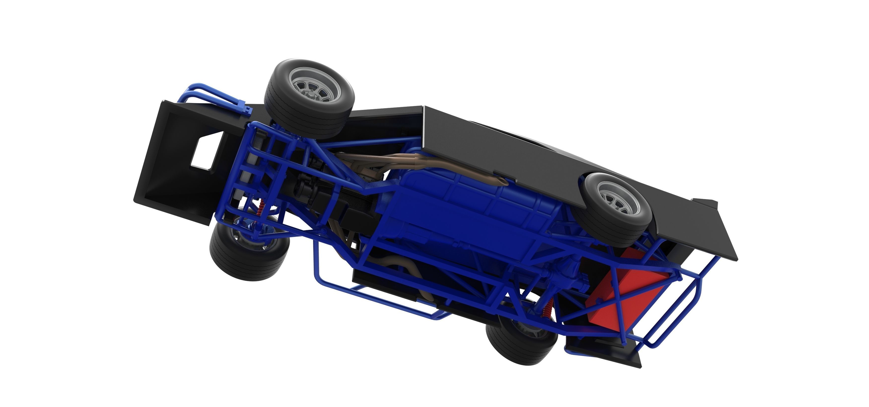 Asphalt Modified stock car Version 3 Scale 1 to 25 3D print model_3