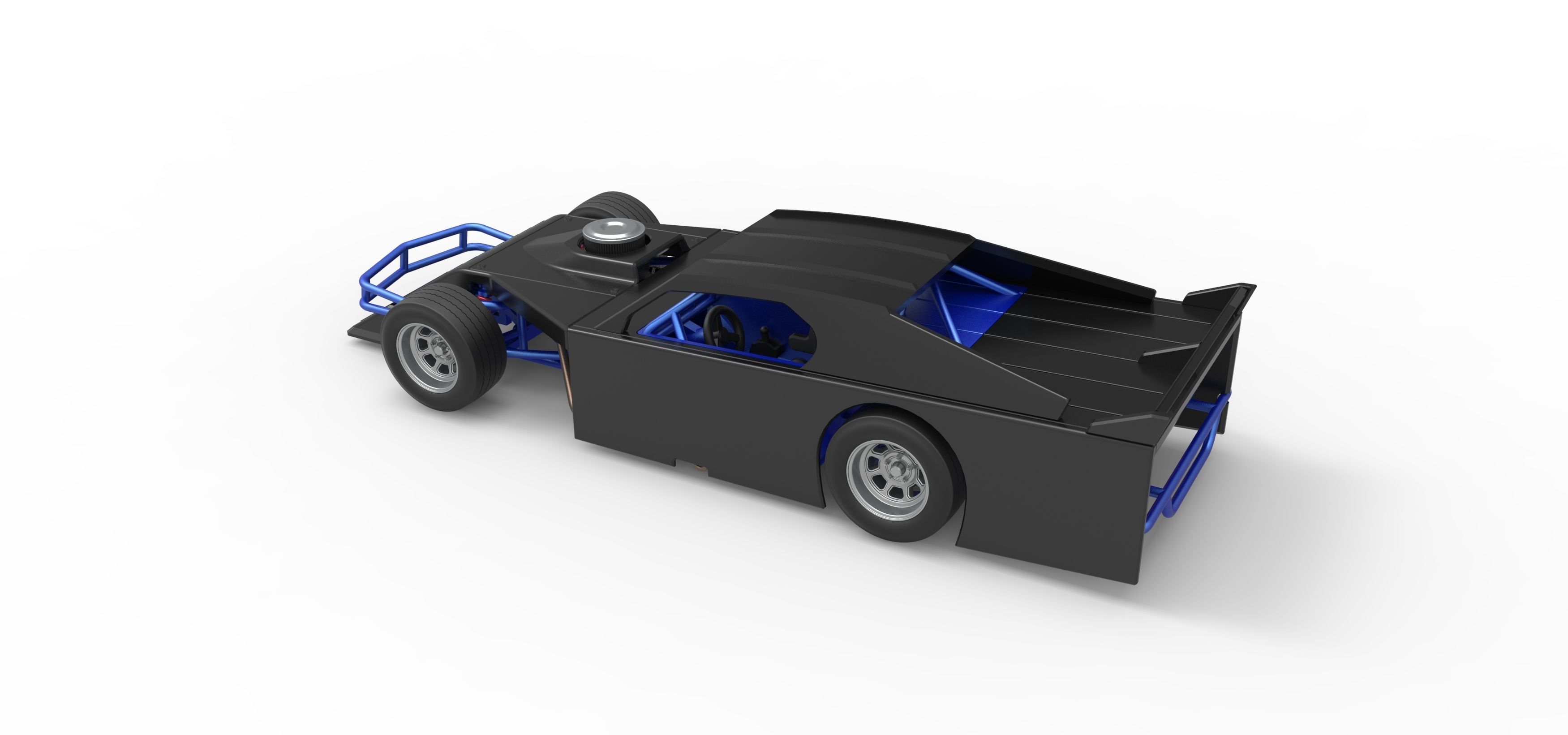 Asphalt Modified stock car Version 3 Scale 1 to 25 3D print model_12