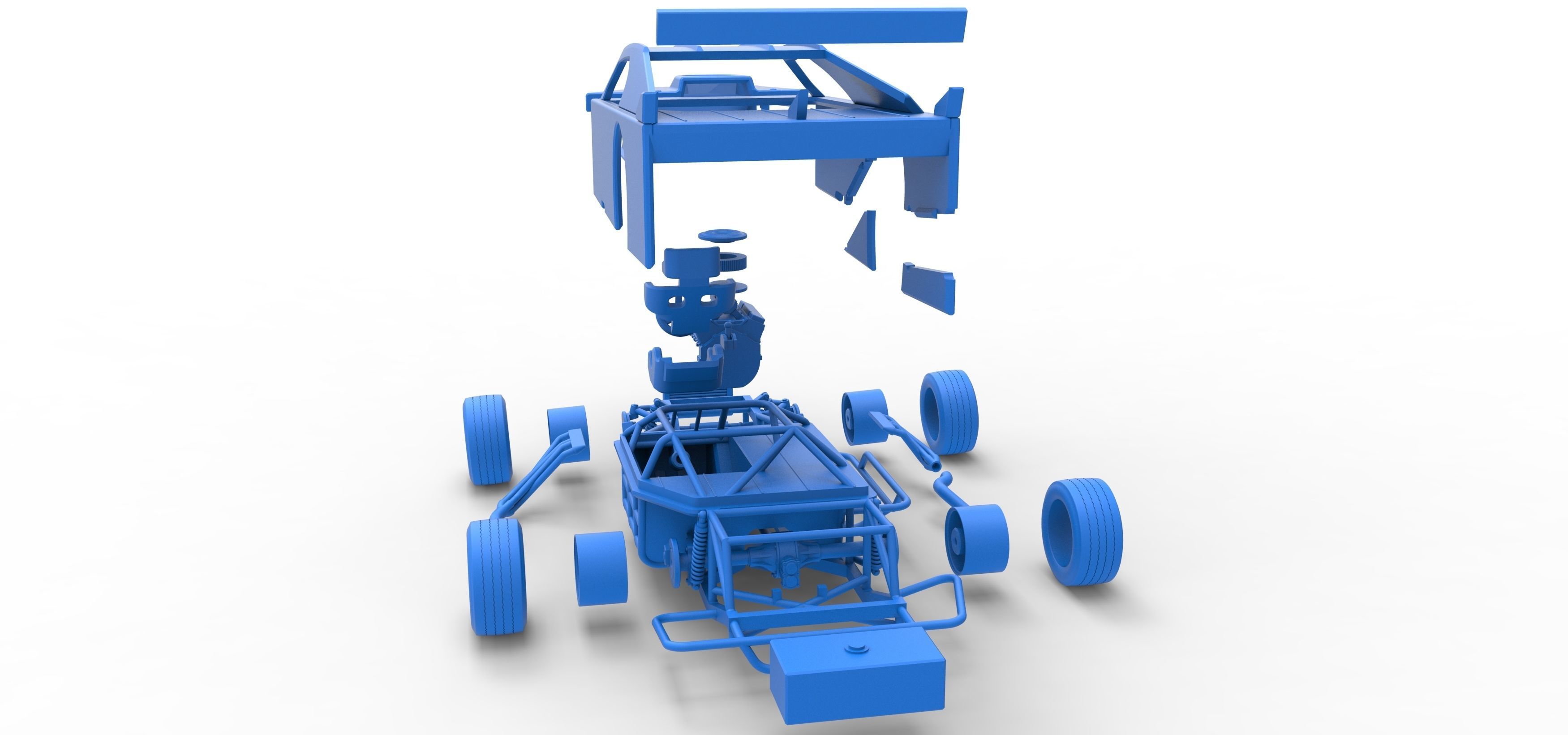 Asphalt Modified stock car Version 3 Scale 1 to 25 3D print model_62