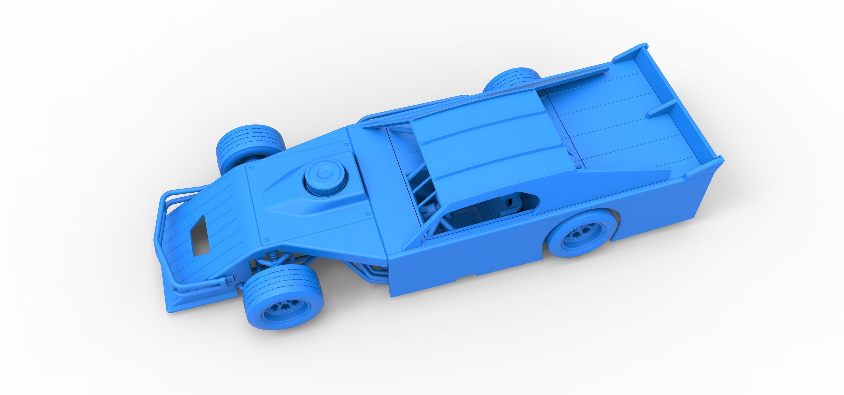 Asphalt Modified stock car Version 3 Scale 1 to 25 3D print model_31