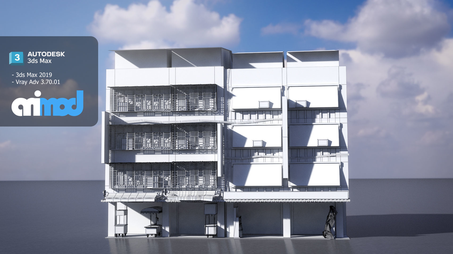 Raohe Building 03 3D model_7