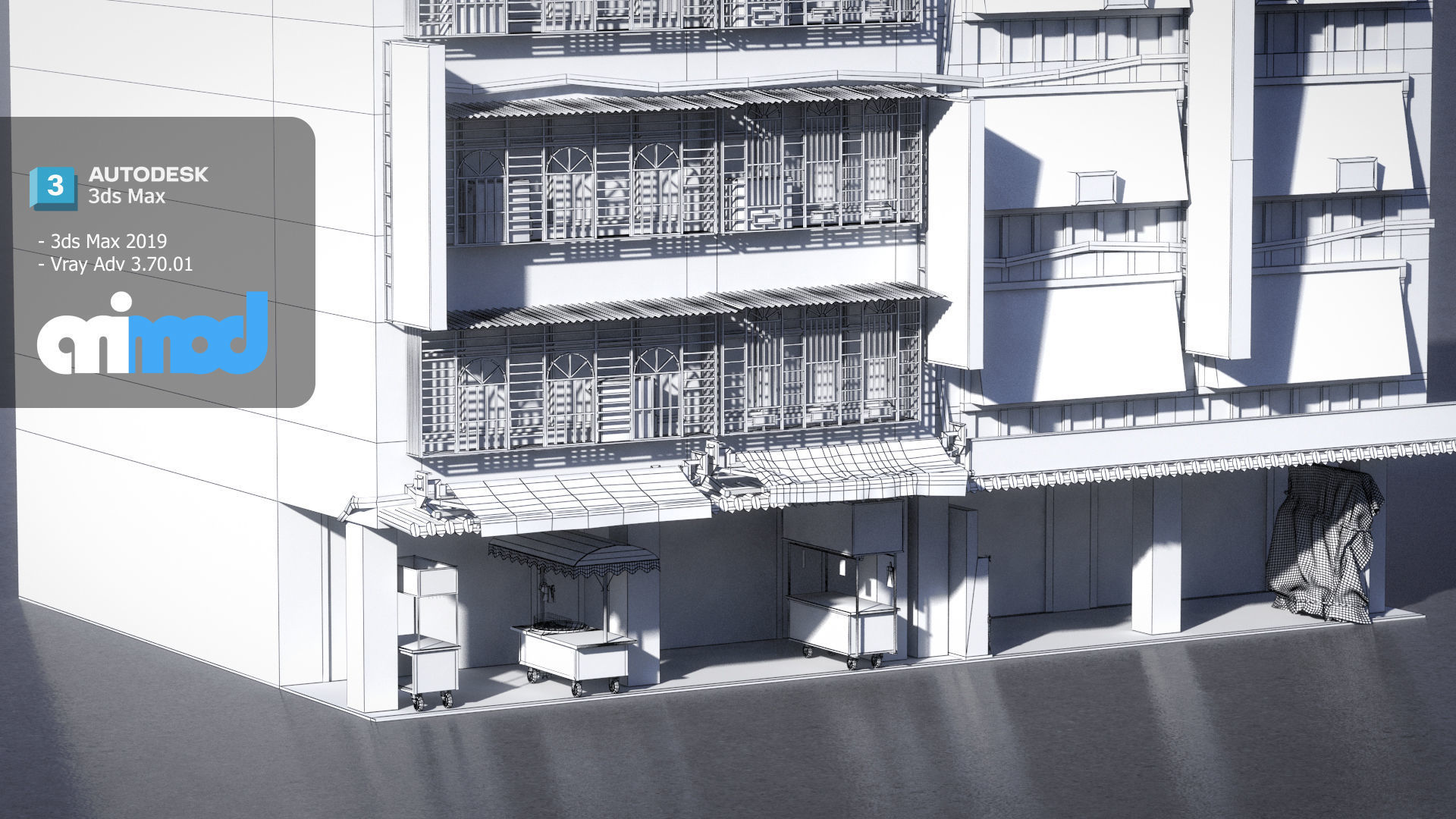 Raohe Building 03 3D model_9