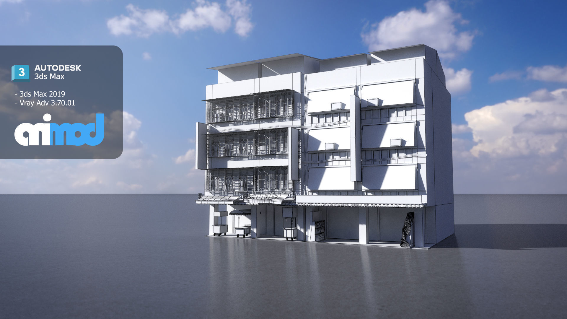 Raohe Building 03 3D model_5
