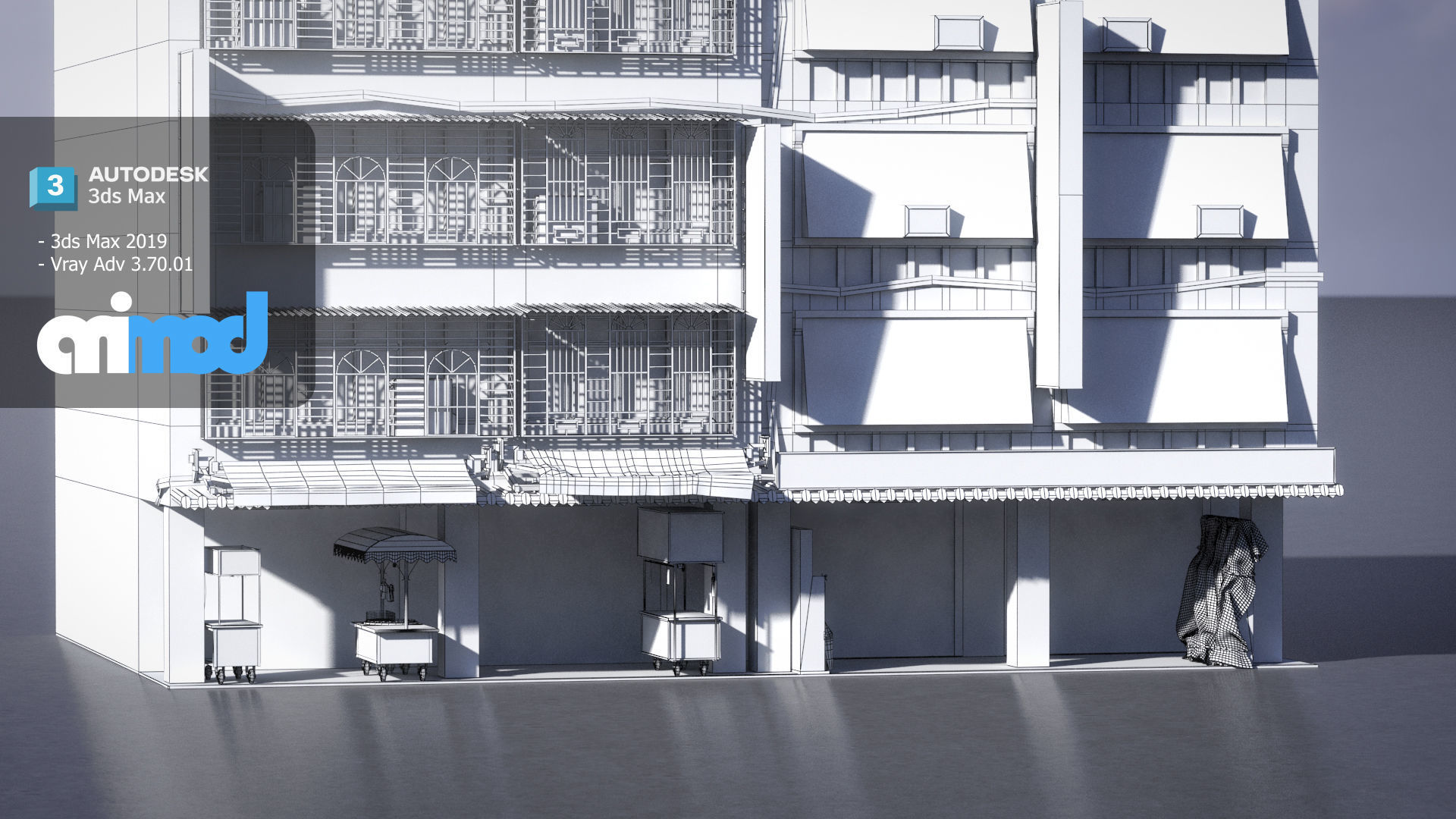 Raohe Building 03 3D model_6