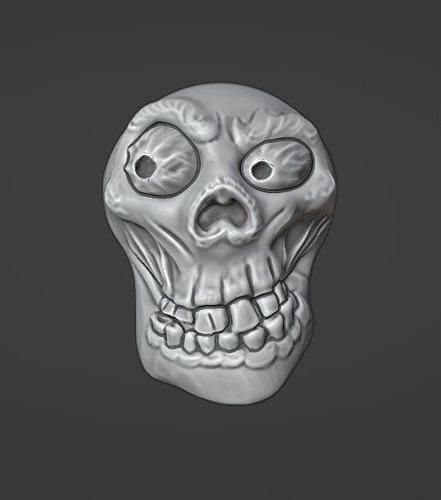 Keychain skull  3D print model